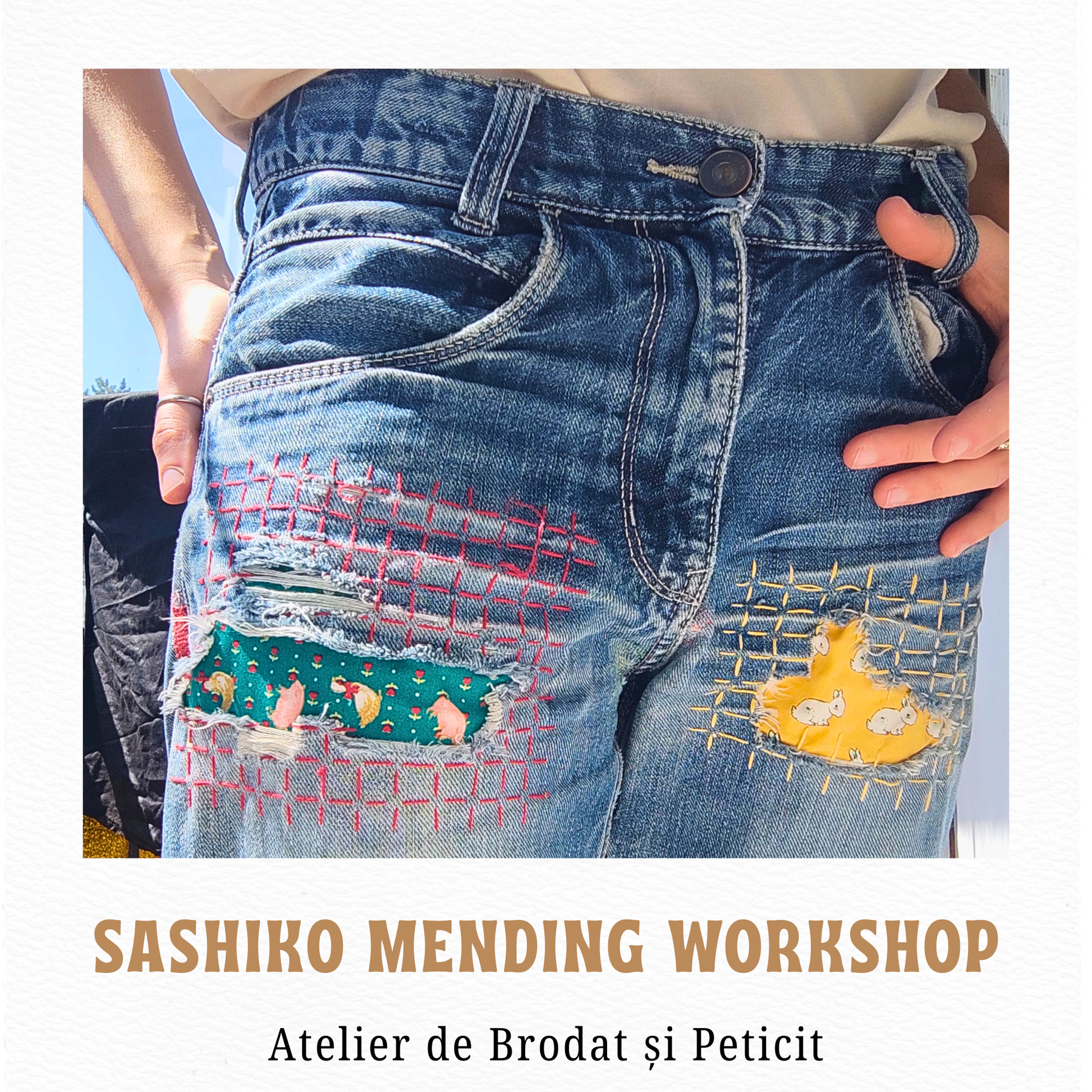 Atelier de brodat cluj sashiko mending