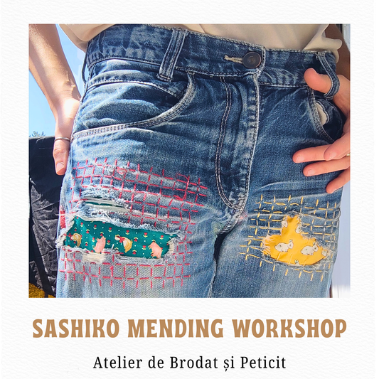 Atelier de brodat cluj sashiko mending
