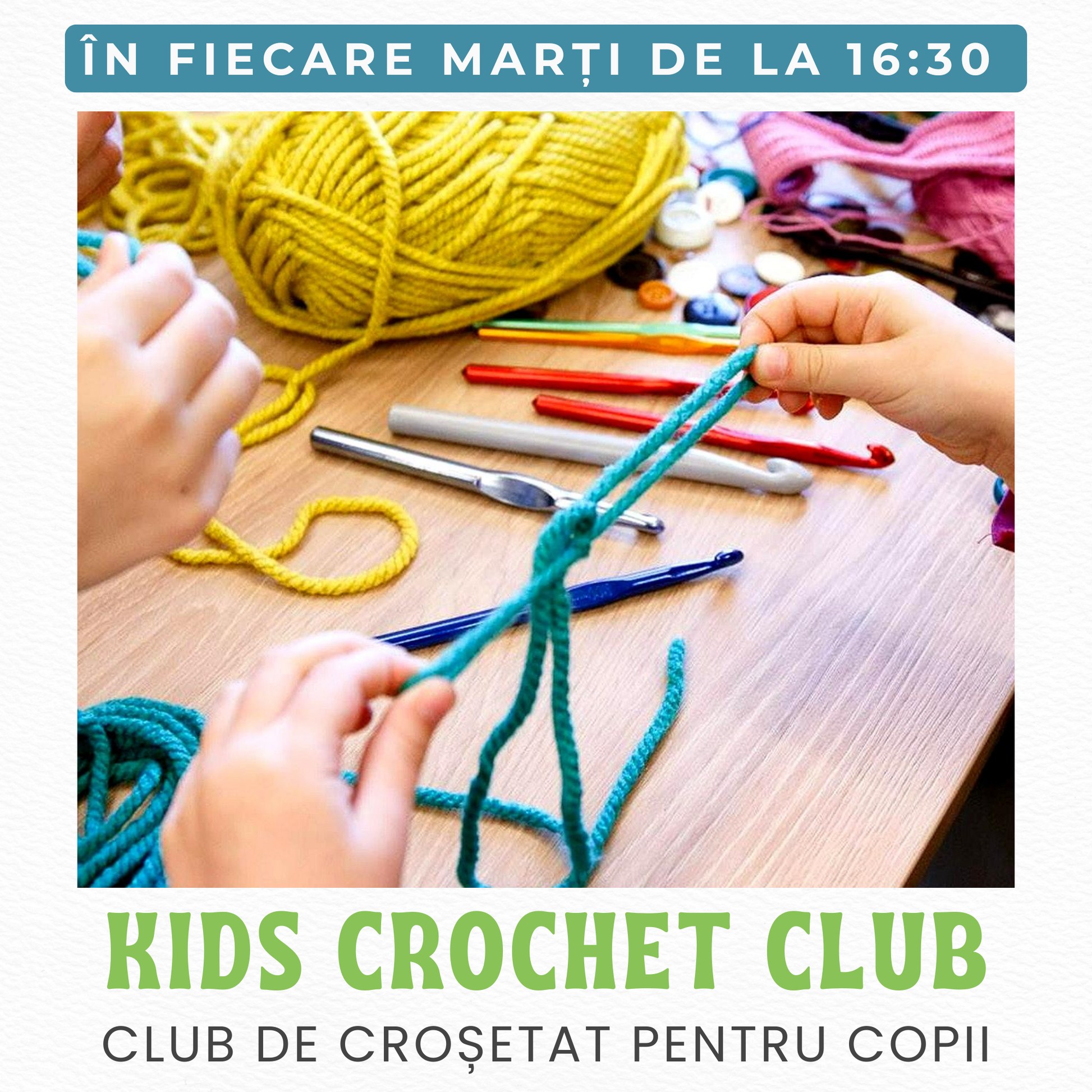 ateliere creative de crosetat pentru copii cluj