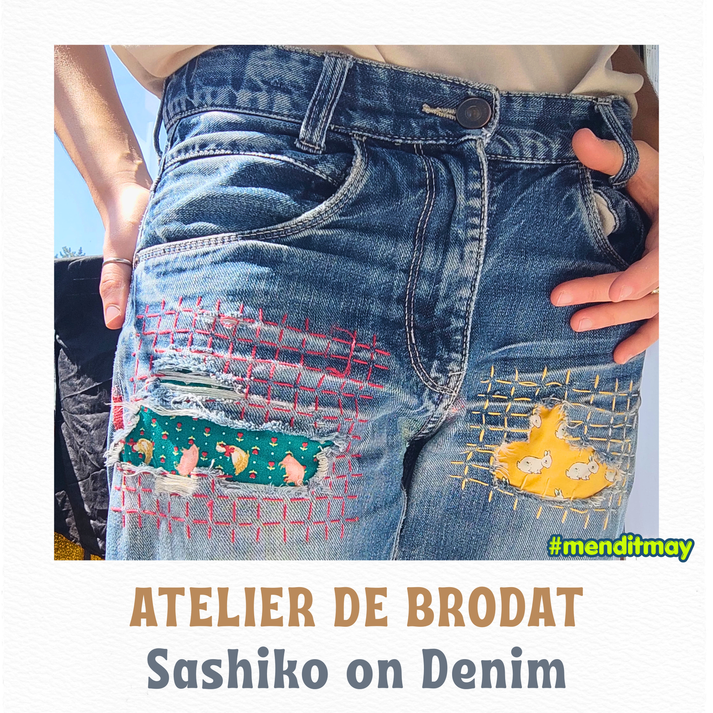 ATELIER DE BRODAT SASHIKO PE DENIM | 18 Mai, 18:00